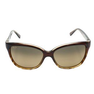 Maui Jim Starfish MJ744-01T Cat Eye Tortoise Polarized Sunglasses Brown Lens (C)